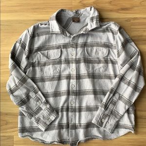 Grey plaid flannel